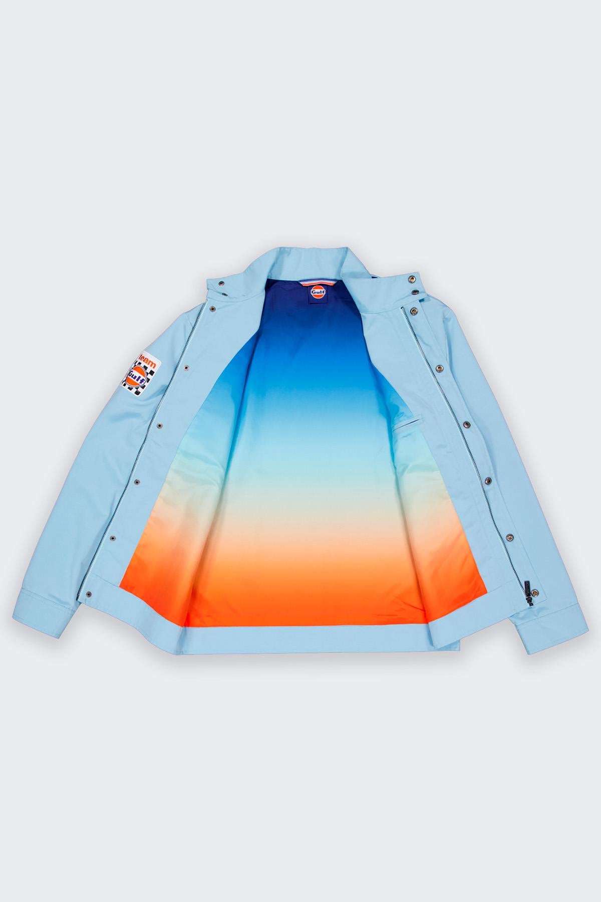 Gulf light blue racing textile jacket - Image n°4