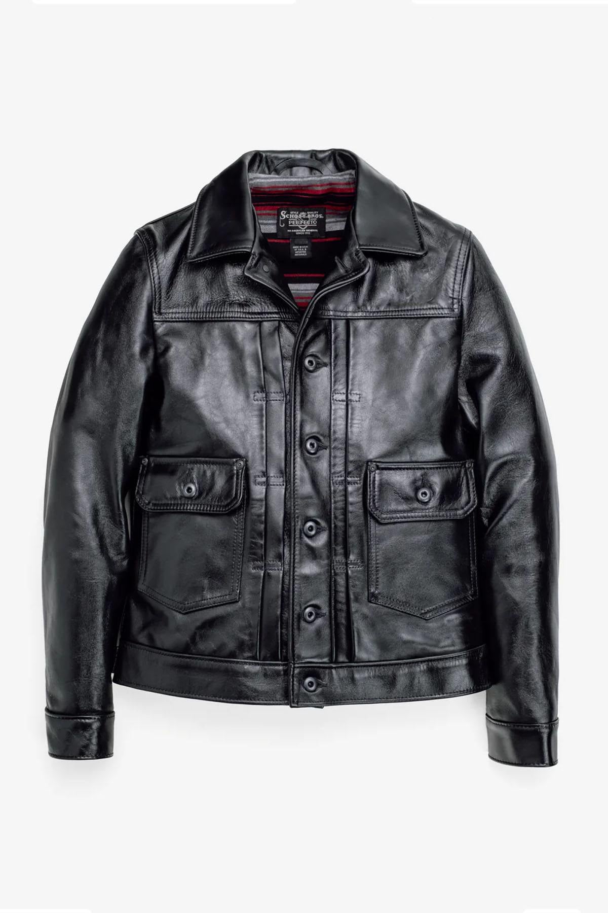 Horsehide trucker jacket made in USA - Image n°2