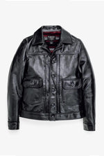 Horsehide trucker jacket made in USA - Image n°2