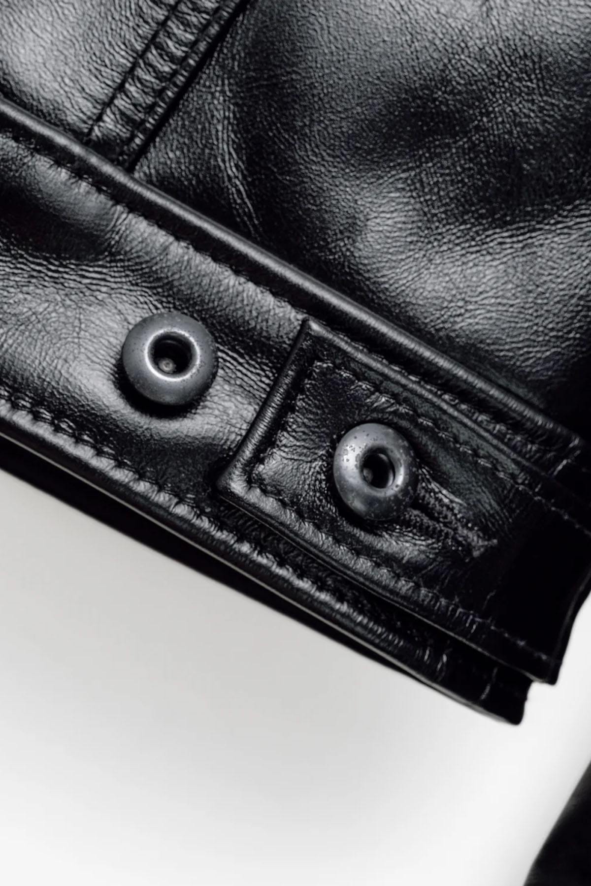 Horsehide trucker jacket made in USA - Image n°10