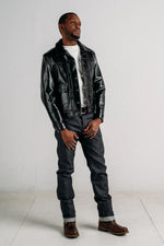 Horsehide trucker jacket made in USA - Image n°4