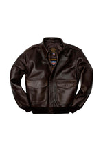 A-2 pilot jacket in brown leather - Image n°4