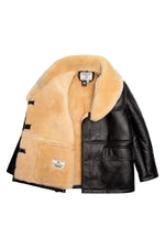Brown shearling coat Made in USA - Image n°5