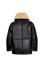 Brown shearling coat Made in USA - Image n°6