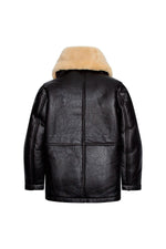 Brown shearling coat Made in USA - Image n°6