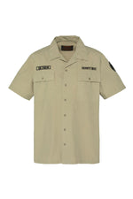 Army shirt in a sensible khaki color - Image n°1