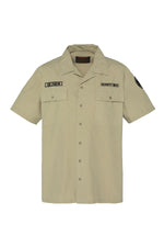 Army shirt in a sensible khaki color - Image n°1