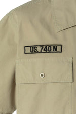 Army shirt in a sensible khaki color - Image n°2