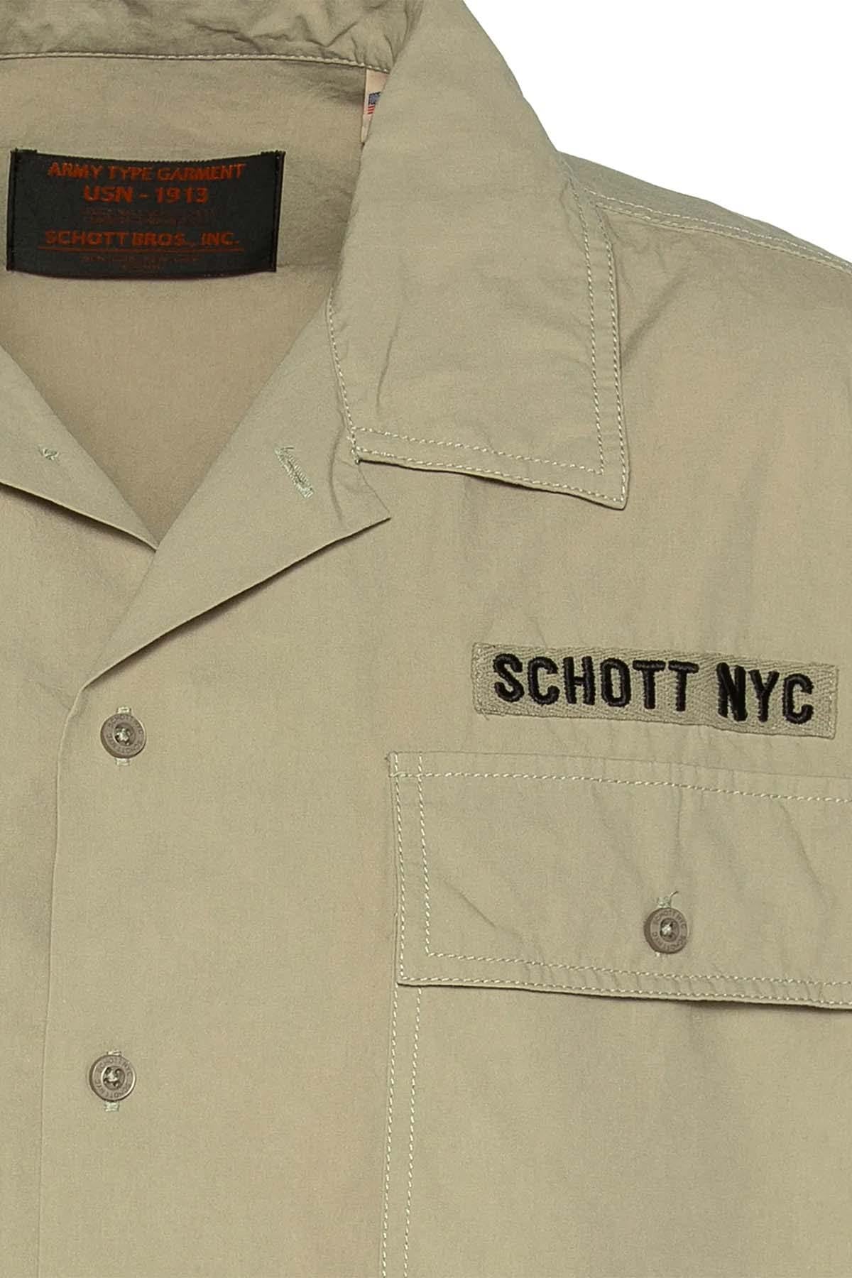 Army shirt in a sensible khaki color - Image n°3
