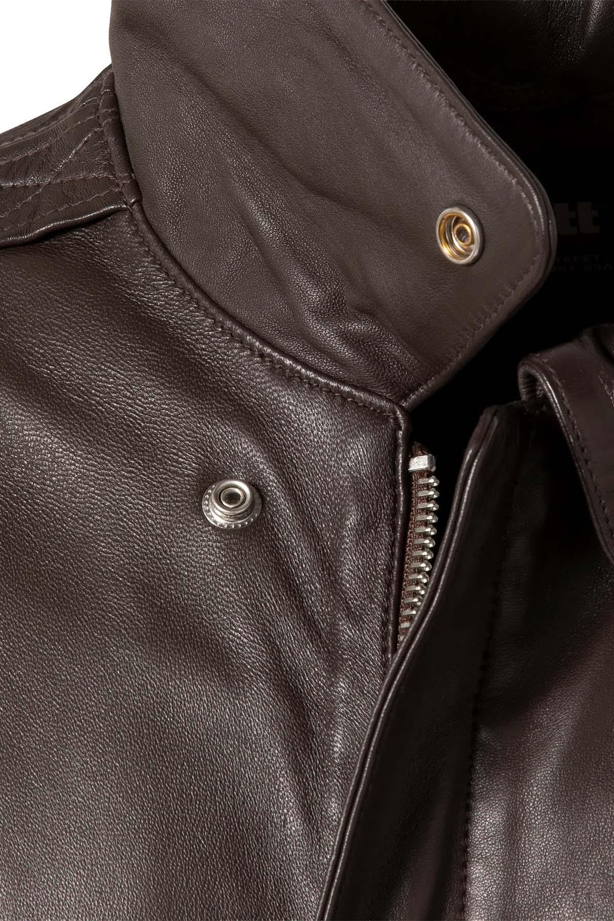 Classic brown pilot jacket - Image n°10