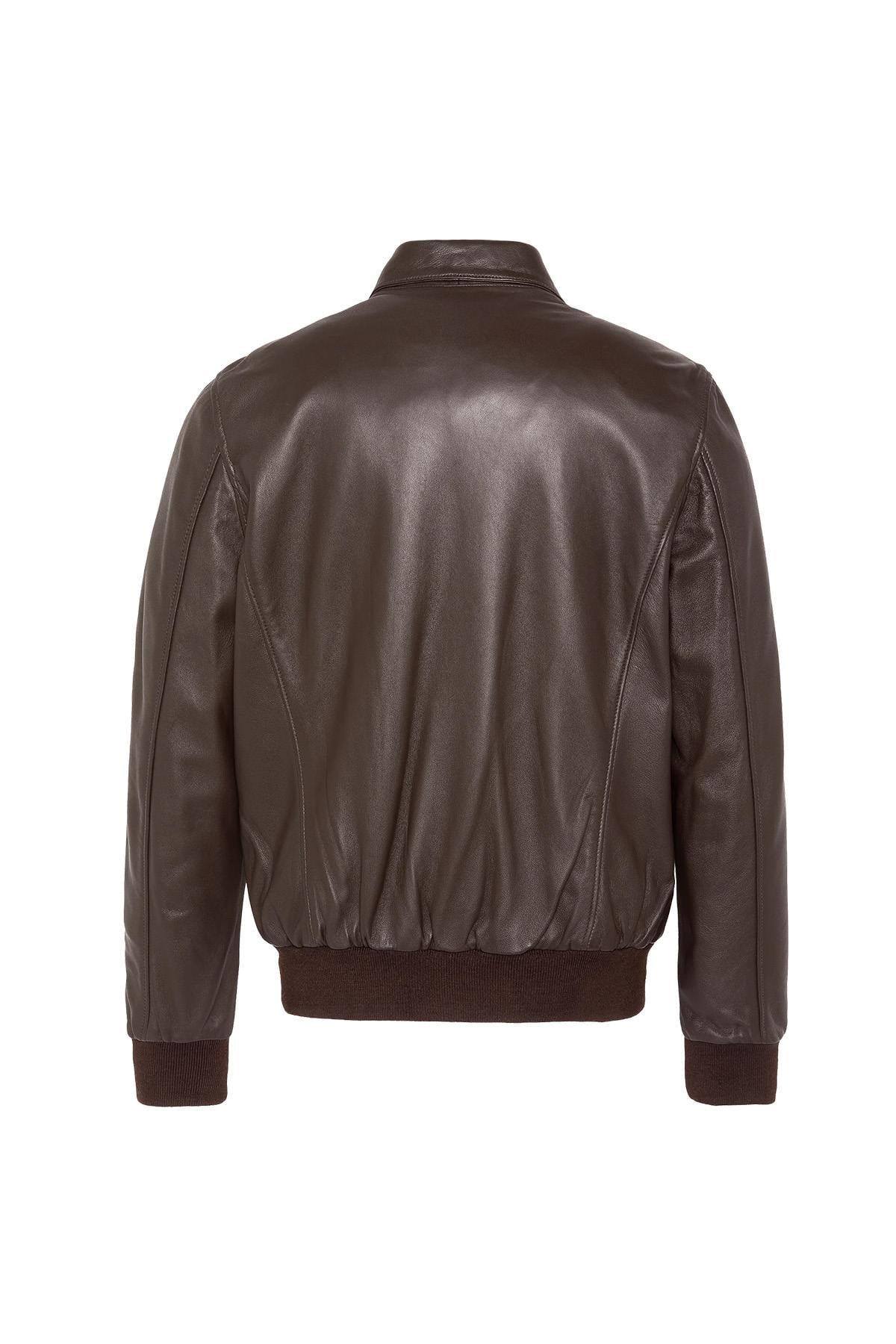 Classic brown pilot jacket - Image n°2