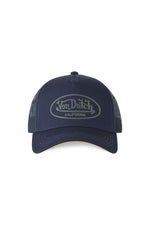 navy blue and yellow mesh cap - Image n°4