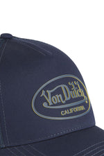 navy blue and yellow mesh cap - Image n°3