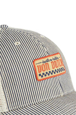 Mesh cap with stripes and patch - Image n°3