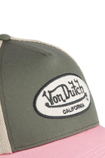 Tricolor mesh cap with logo badge - Image n°3