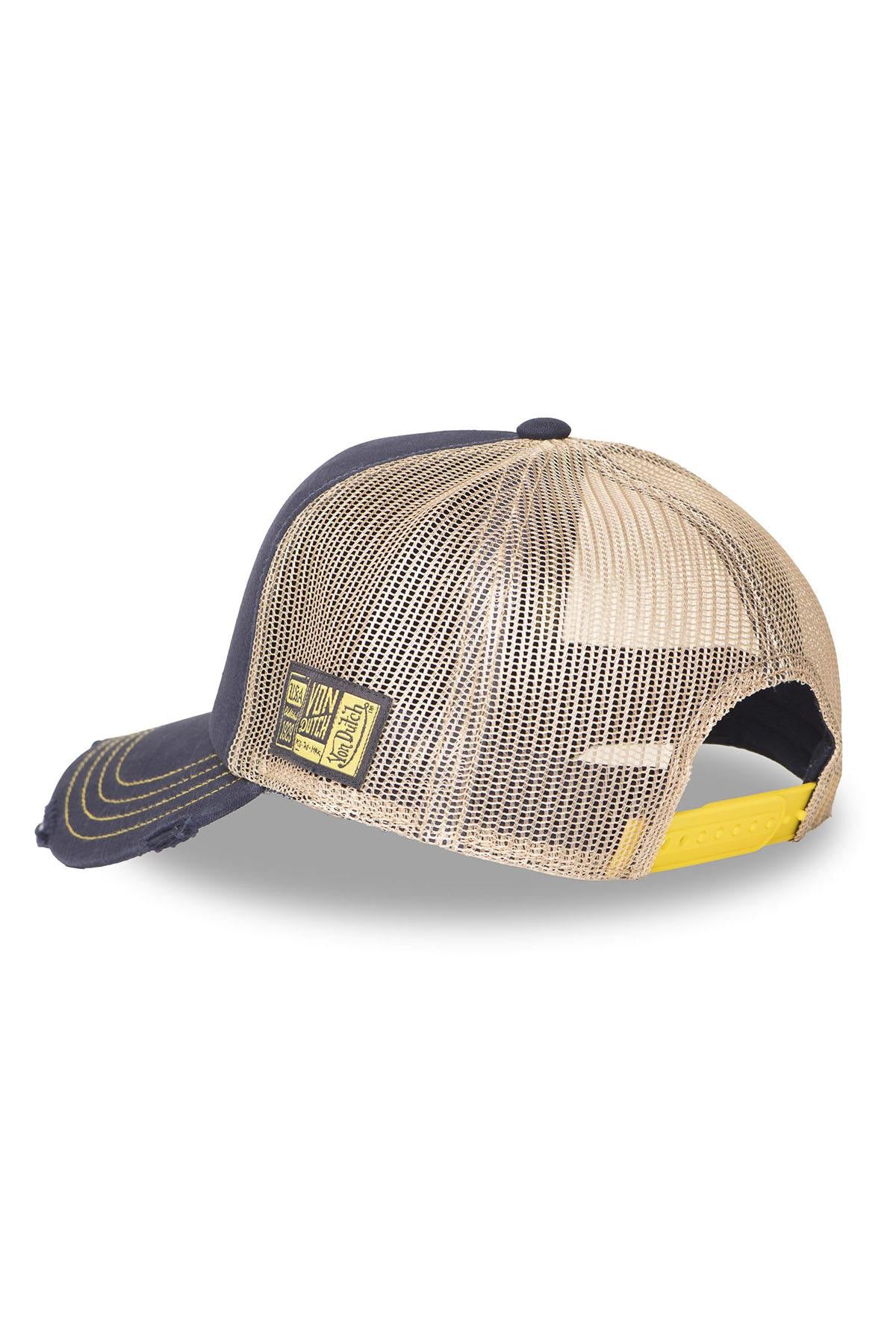 Blue and yellow illustrated mesh cap - Image n°2