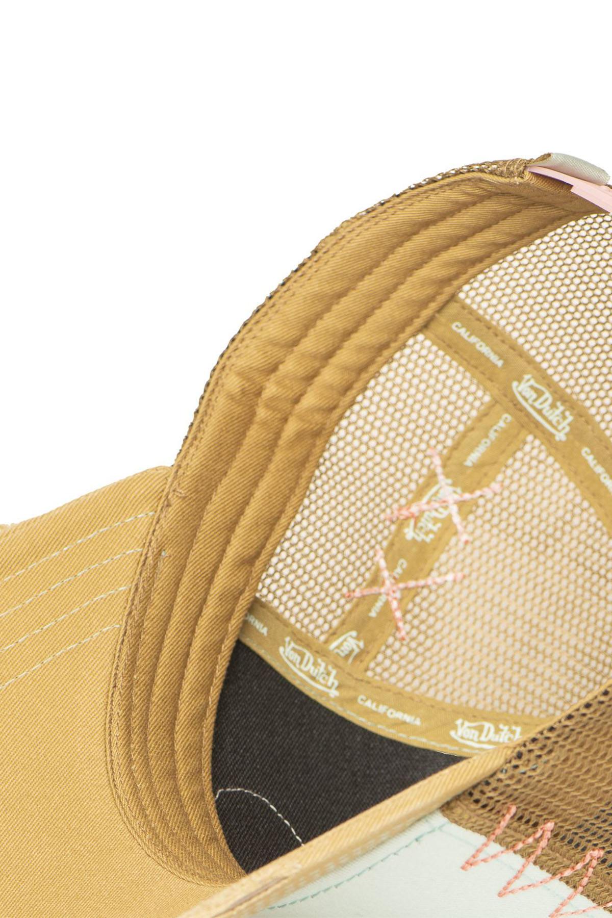 Yellow mesh cap with a distressed effect - Image n°6