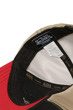 Black and beige cap with wolf embroidery - Image n°6
