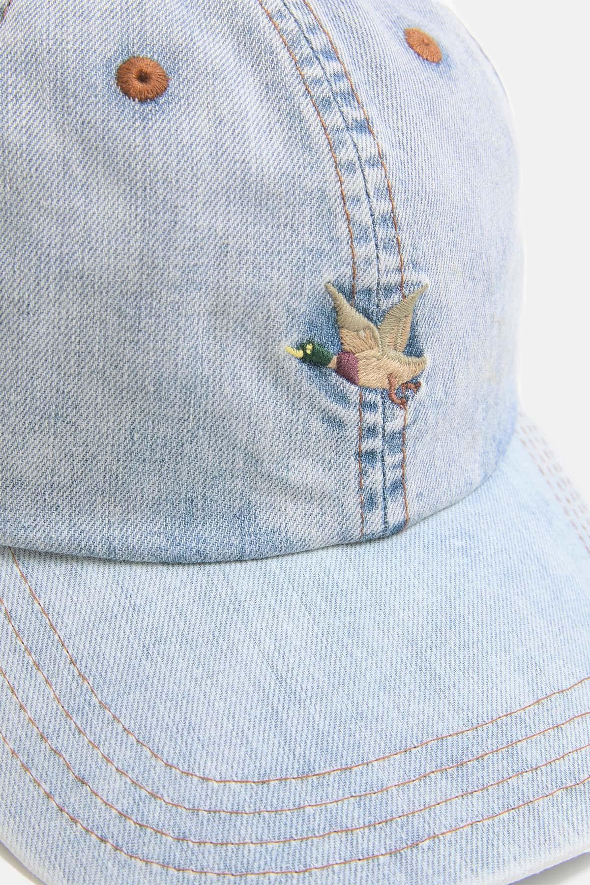 Denim cap with embroidered Chevignon logo - Image n°3