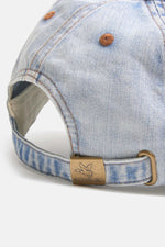 Denim cap with embroidered Chevignon logo - Image n°4