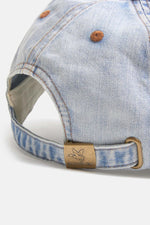 Denim cap with embroidered Chevignon logo - Image n°4