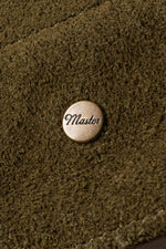 Western-style trucker jacket in olive suede leather. - Image n°13