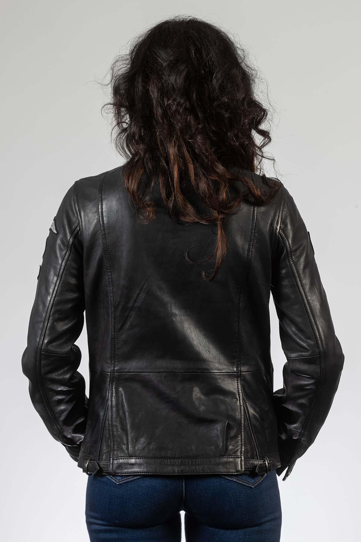 Women's Royal Air Force Leather Aviator Jacket - Image n°2