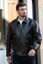 Vintage-style Mod Raiders leather aviator jacket - Image n°3