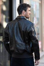 Vintage-style Mod Raiders leather aviator jacket - Image n°2