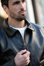 Vintage-style Mod Raiders leather aviator jacket - Image n°7