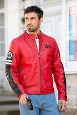 McQueen's legacy in red: a soft, lightweight lambsheep leather jacket. - Image n°4