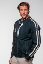 Shelby navy blue canvas jacket - Image n°5