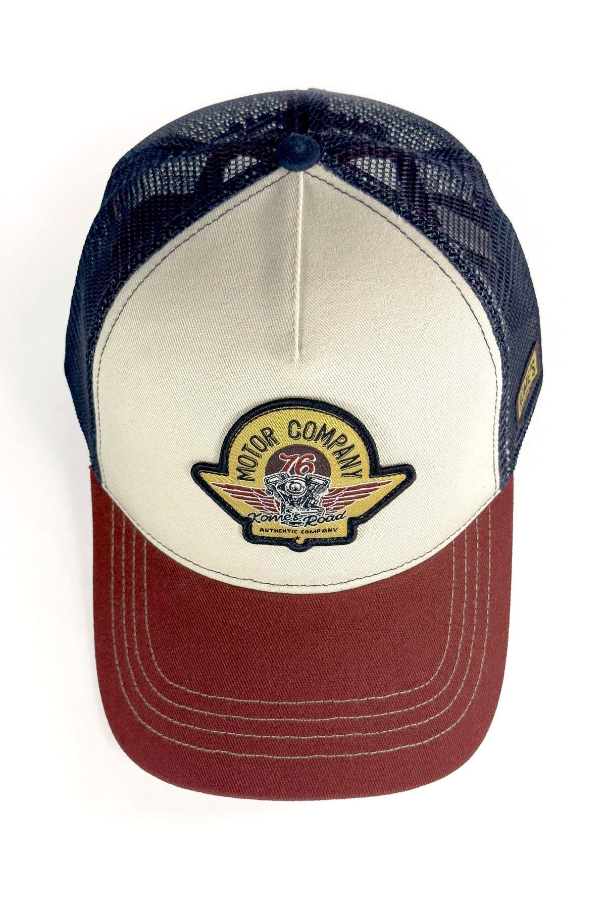 Tricolor mesh cap with Motor patch - Image n°6