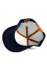 navy blue and white printed mesh cap - Image n°6