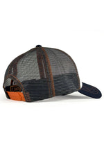 navy blue and white printed mesh cap - Image n°8