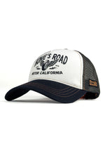 navy blue and white printed mesh cap - Image n°2
