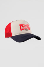 Tricolour mesh cap with logo - Image n°1