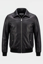 Versatile 3-in-1 black leather jacket - Image n°5