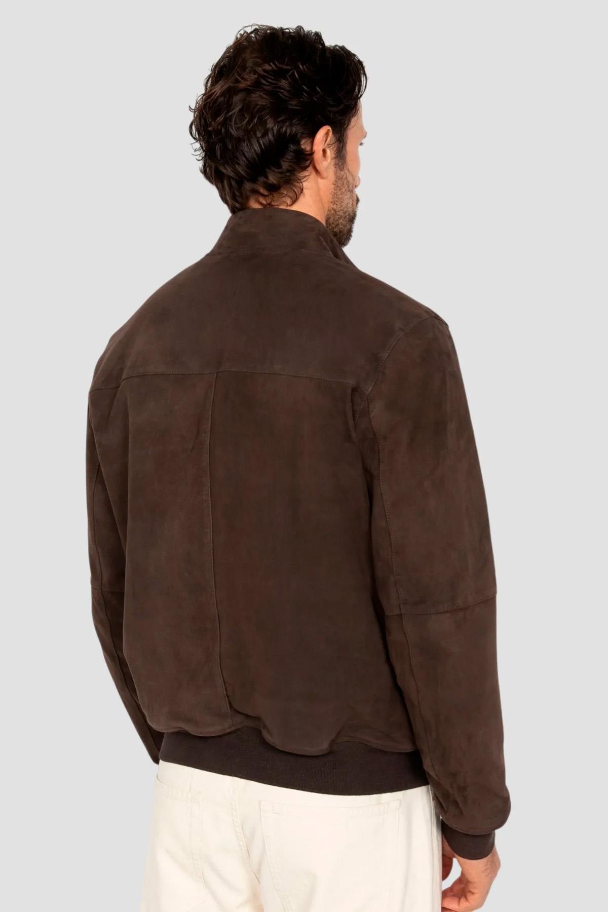 Stardust brown suede leather jacket - Image n°2