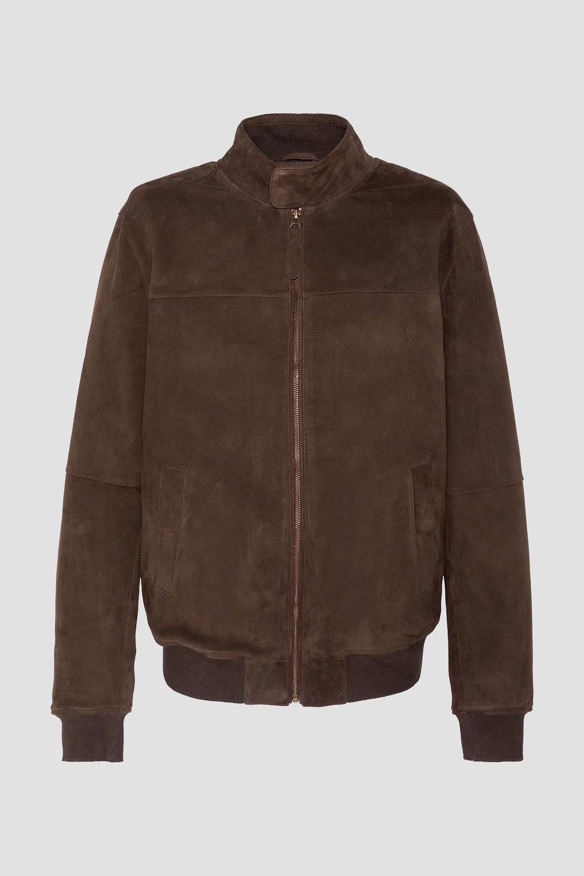 Stardust brown suede leather jacket - Image n°3