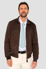 Stardust brown suede leather jacket - Image n°1