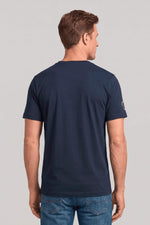 Navy blue army style t-shirt - Image n°2