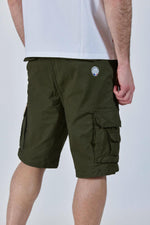 Khaki cotton Bermuda shorts - Image n°2