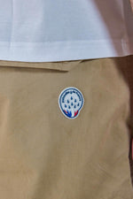 Sand-colored cotton Bermuda shorts - Image n°3