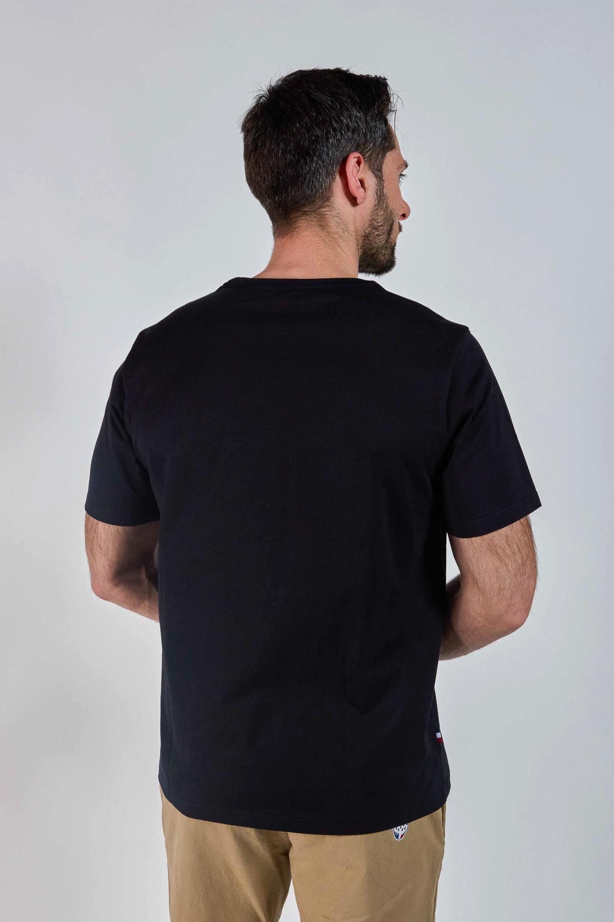 Black T-shirt with Patrouille de France illustration - Image n°2