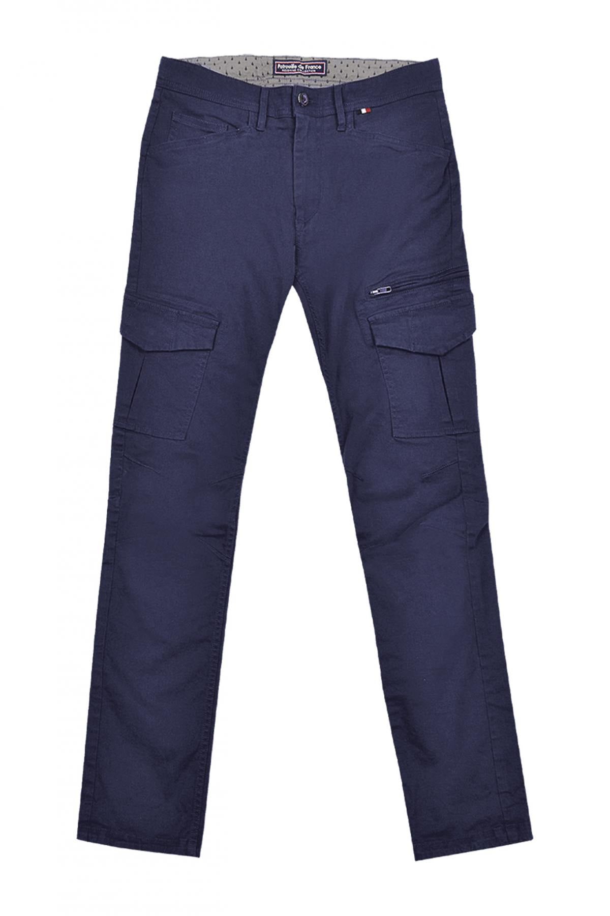 Navy blue Patrouille de France trousers with pockets - Image n°1
