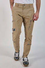 Sand-colored Patrouille de France aviator-style trousers - Image n°1