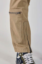 Sand-colored Patrouille de France aviator-style trousers - Image n°3