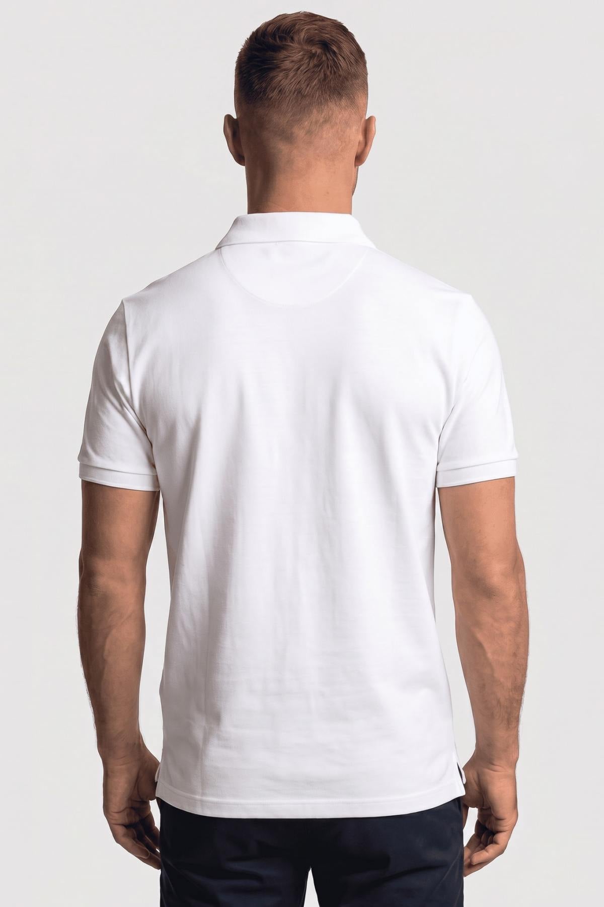 Men's white PAF polo shirt - Image n°2
