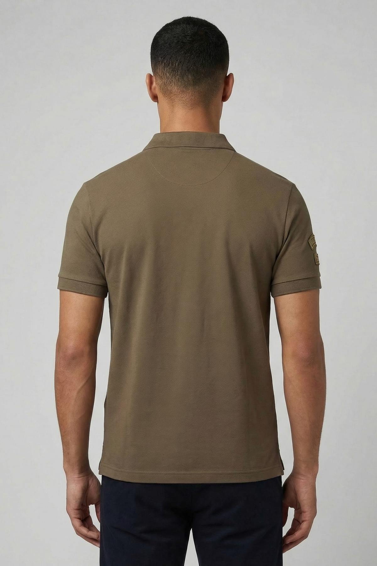 Men's khaki PAF polo shirt - Image n°2